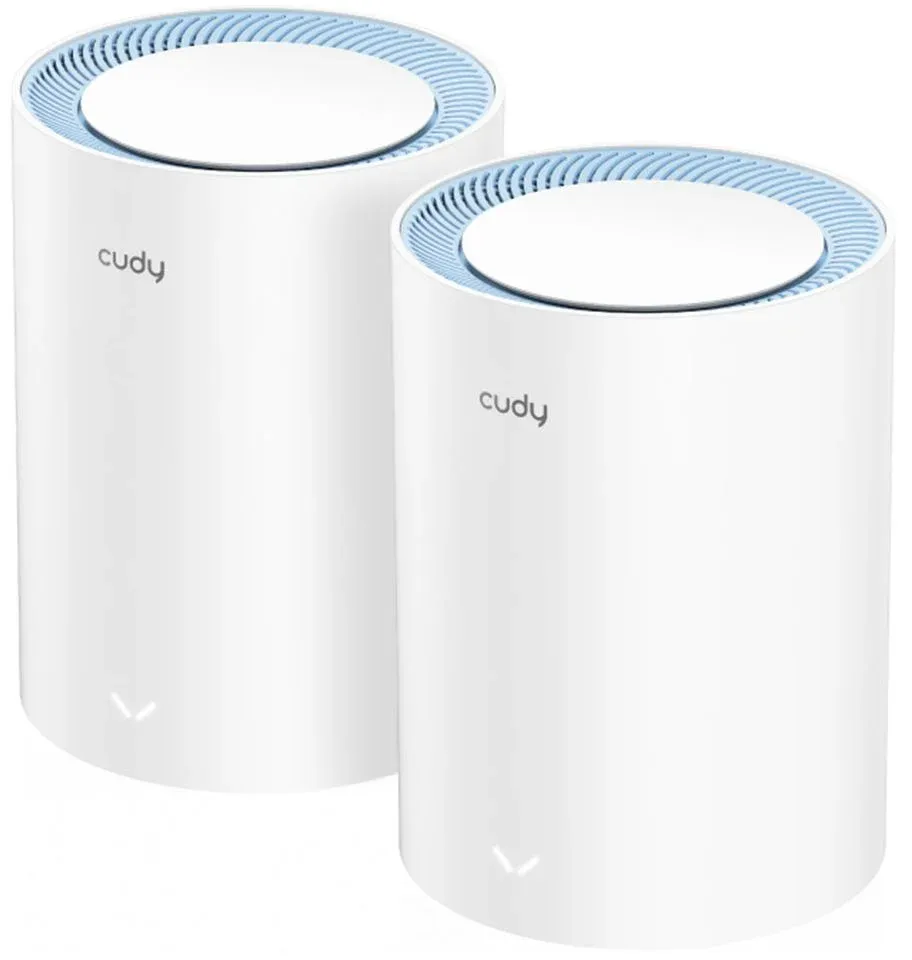 Sistema Mesh Cudy M1200 AC1200 Dual-Band WiFi 5 Mesh 10/100Mbps (Pack 2)