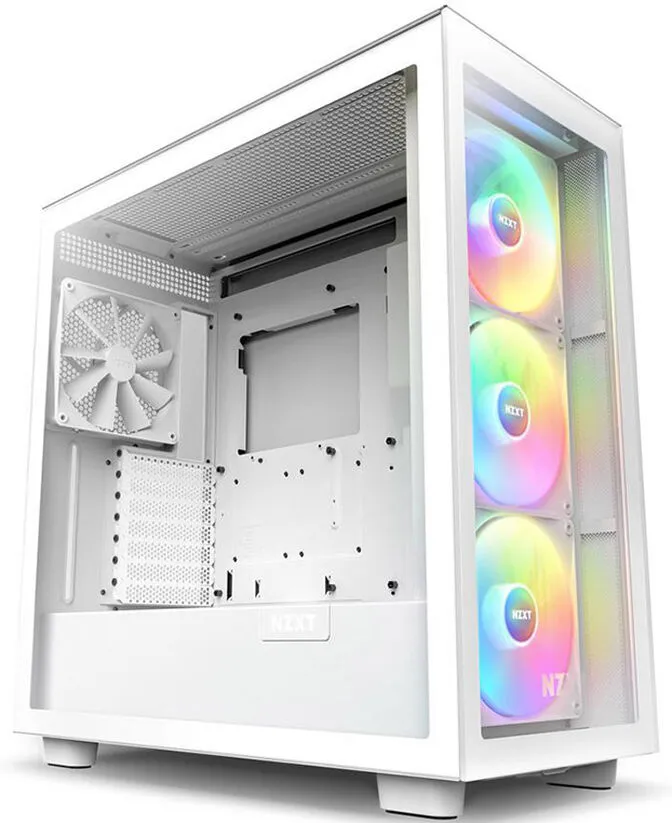 Caixa ATX NZXT H7 Elite RGB RGB Branca Vidro Temperado