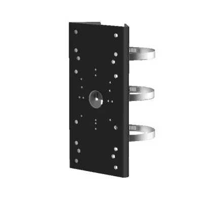 Suporte para Postes Hikvision Para Câmaras Bullet Preto - DS-1275ZJ-SUS-BLACK