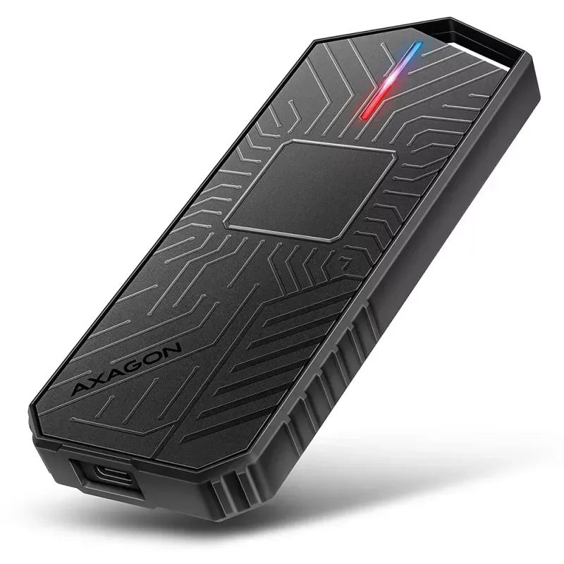 Caixa SSD AXAGON EEM2-GAM USB-C 3.2 Gen 2 10Gbps - M.2 NVMe/SATA SSD GAME 30-80mm ALU box