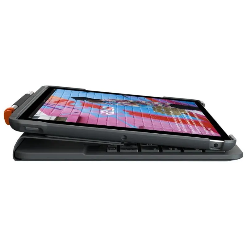 Teclado Logitech Slim Folio Bluetooth sem fios para iPad UK English Graphite