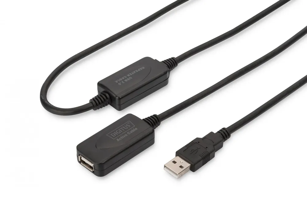 Digitus DA-73102 cabo USB USB 2.0 20 m USB A 0,48 Gbit/s DA-73102
