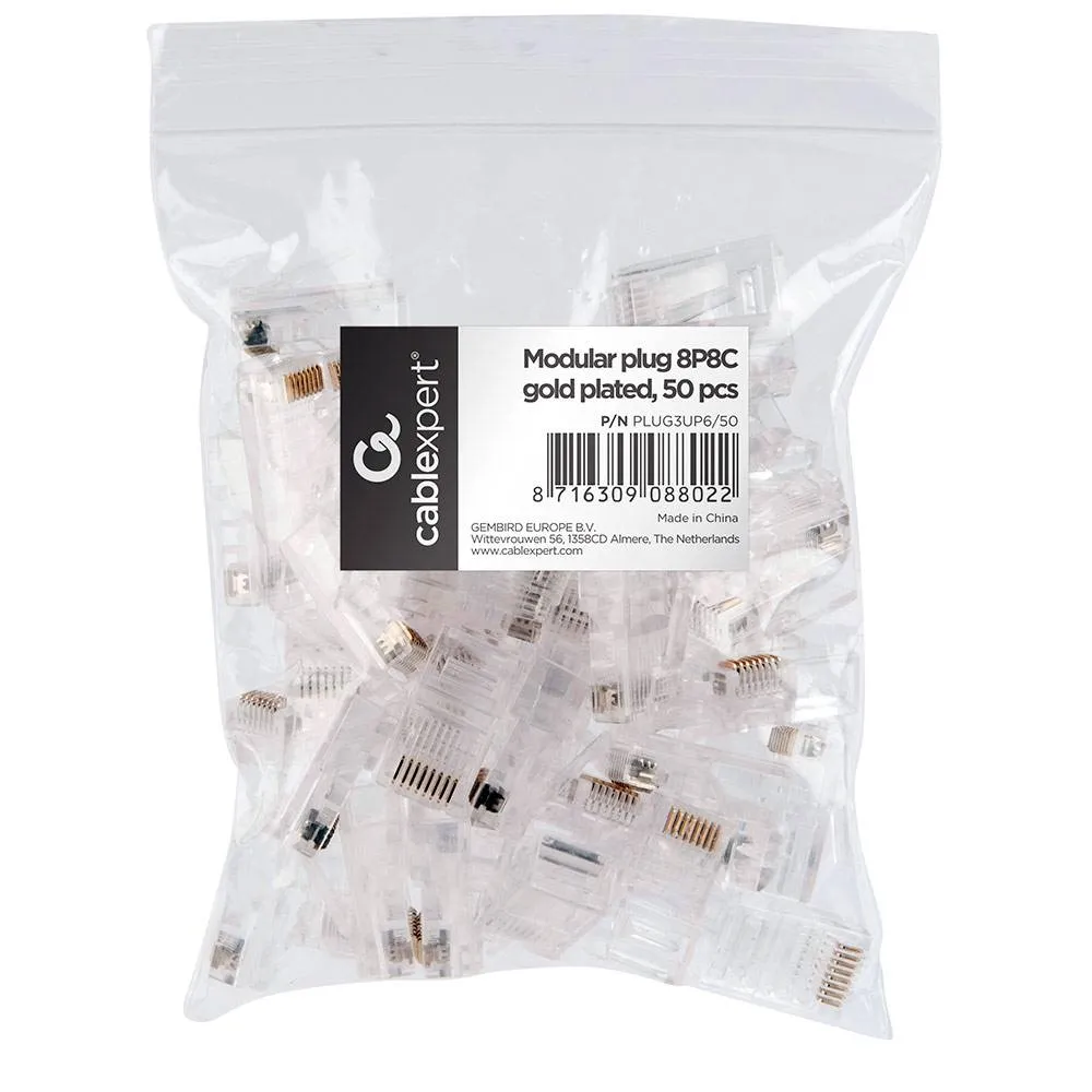 Fichas RJ45 Gembird Plug 6u Pack50