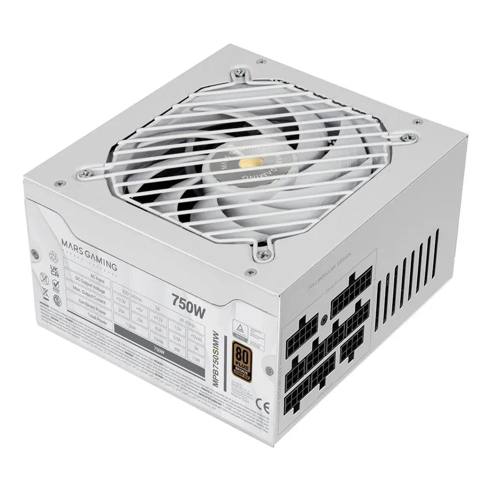 Mars Gaming Fonte de alimentação MPB750SIMW 80 Plus Bronze