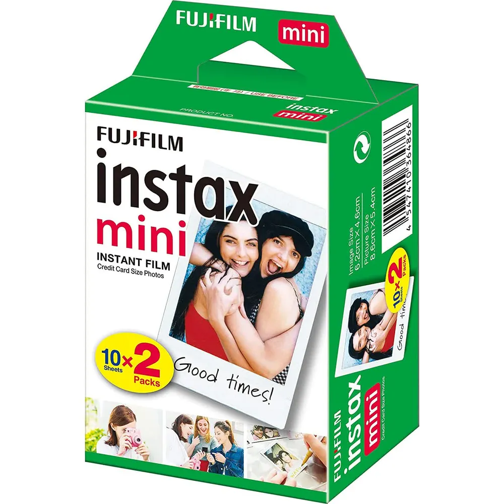 Fujifilm Instax Mini Filme Brilhante 20 Cópias
