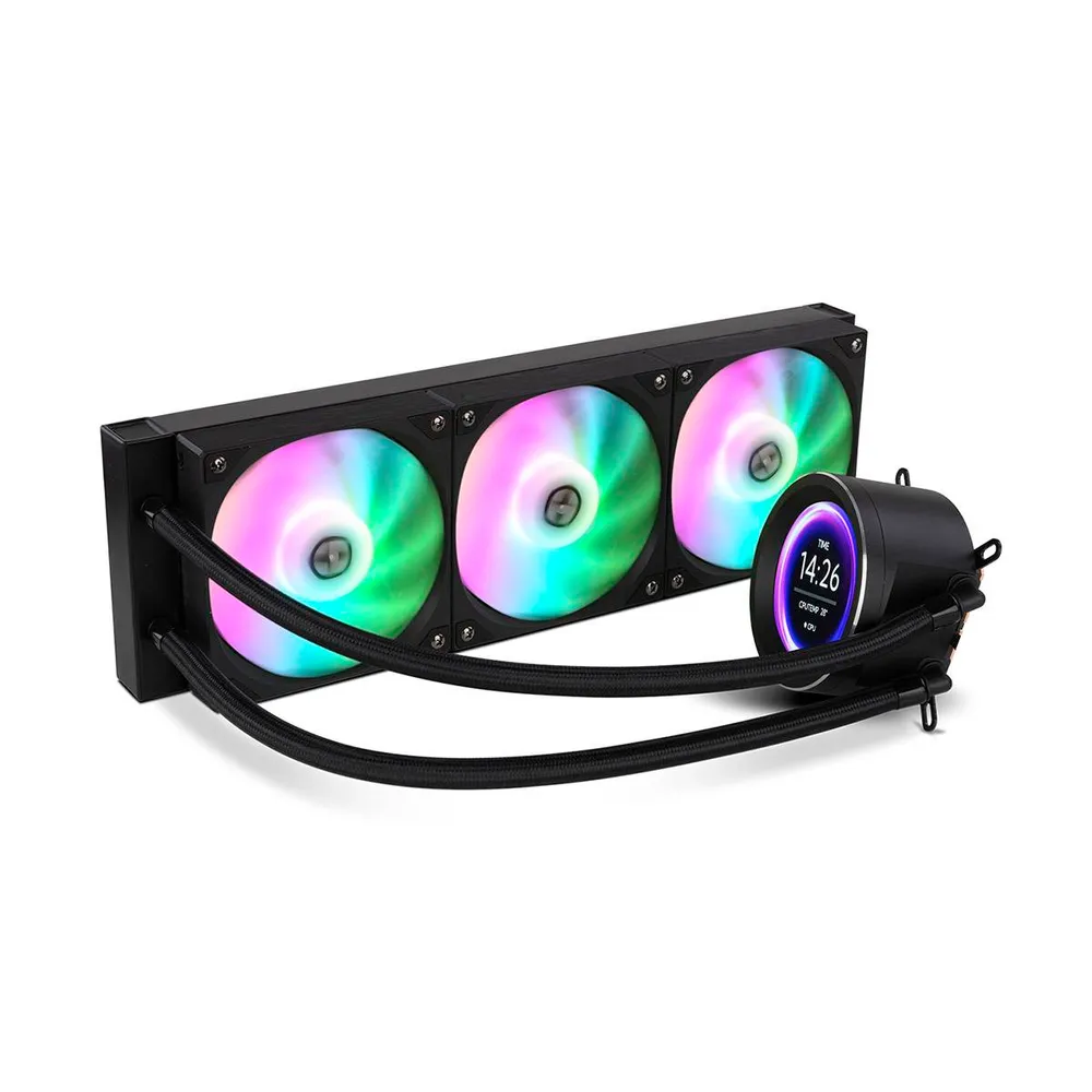 Water Cooler CPU Nox Hummer X-360 LCD RGB All-In-One Preto
