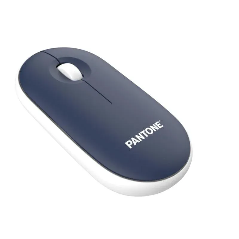 Ratón Pantone PT-MS001N1 Wireless 1200DPI Azul Branco Recargável Clic Silencioso