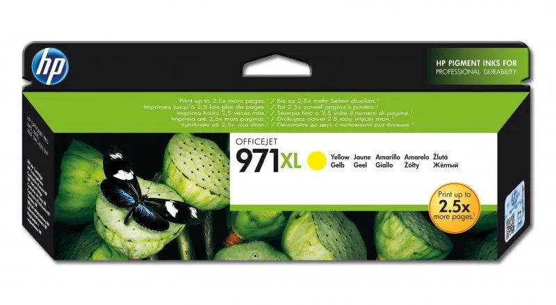 Tinteiro HP Original 971XL Amarelo de Elevado Rendimento