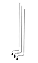 DW Long Aluminum Floor Tom Legs 3-Pack Chrome