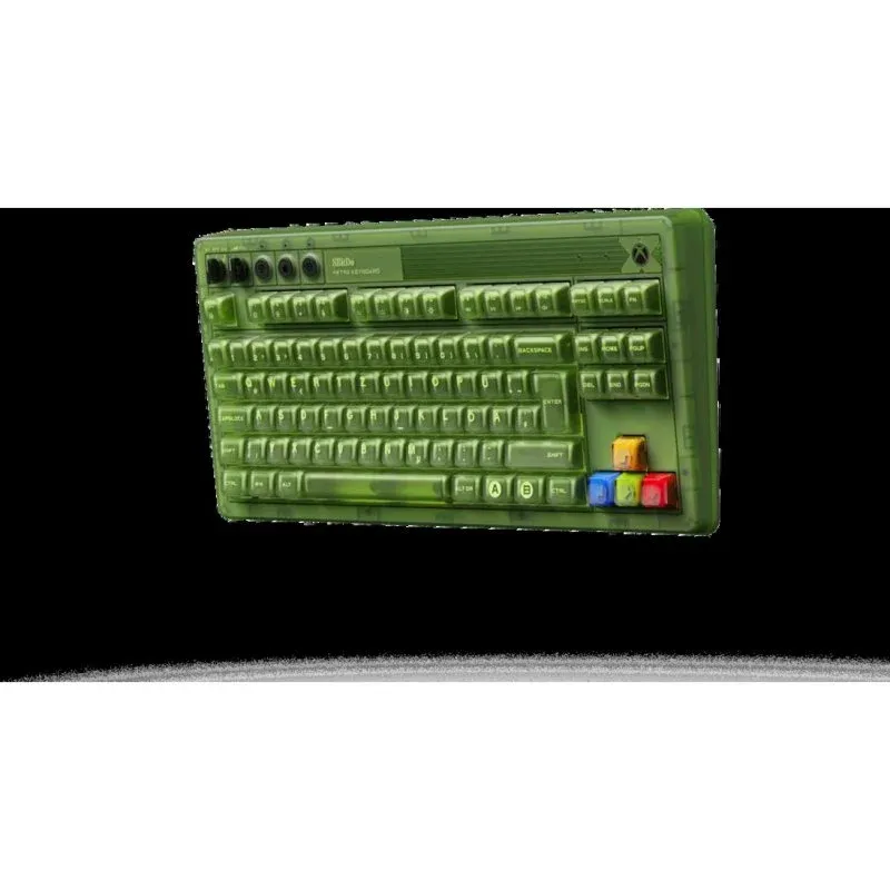 Teclado 8BitDo Retro Mechanical Xbox Edition QWERTZ verde RGB hot-swappable