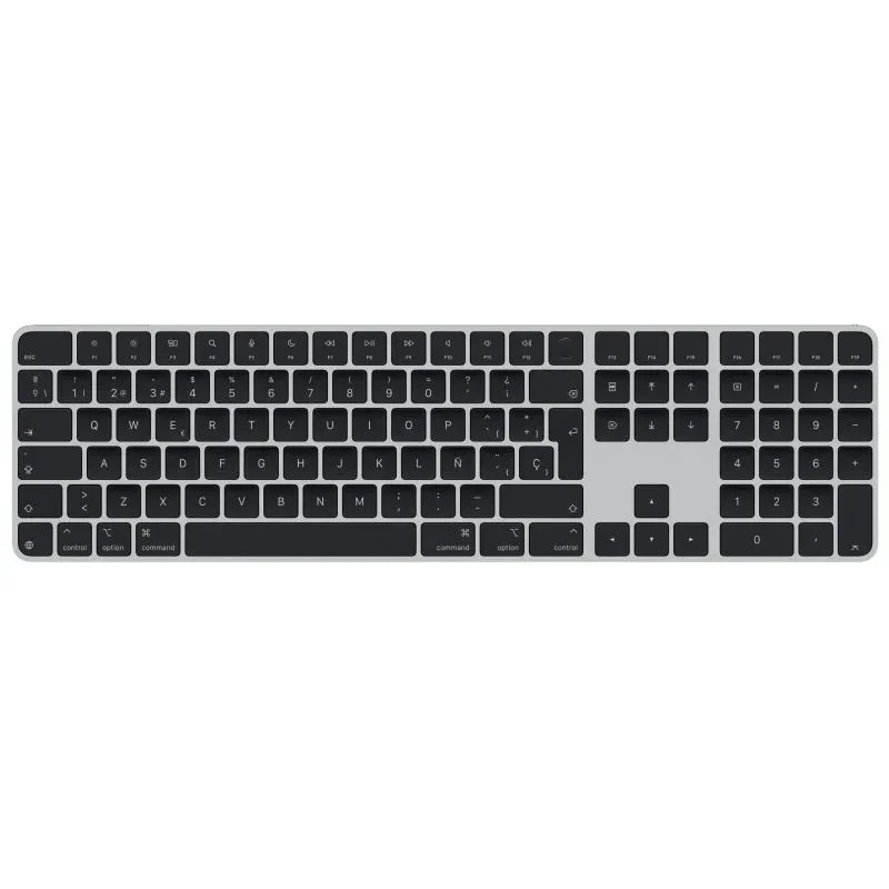 Apple Magic Keyboard com Touch ID, Secção Numérica e Porta USB-C Prateado/Preto