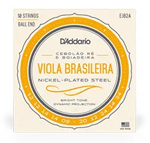Jogo cordas viola brasileira Daddario EJ82A