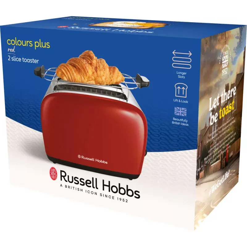 Torradeira Russell Hobbs 26551-56 | Vermelho - Prateado