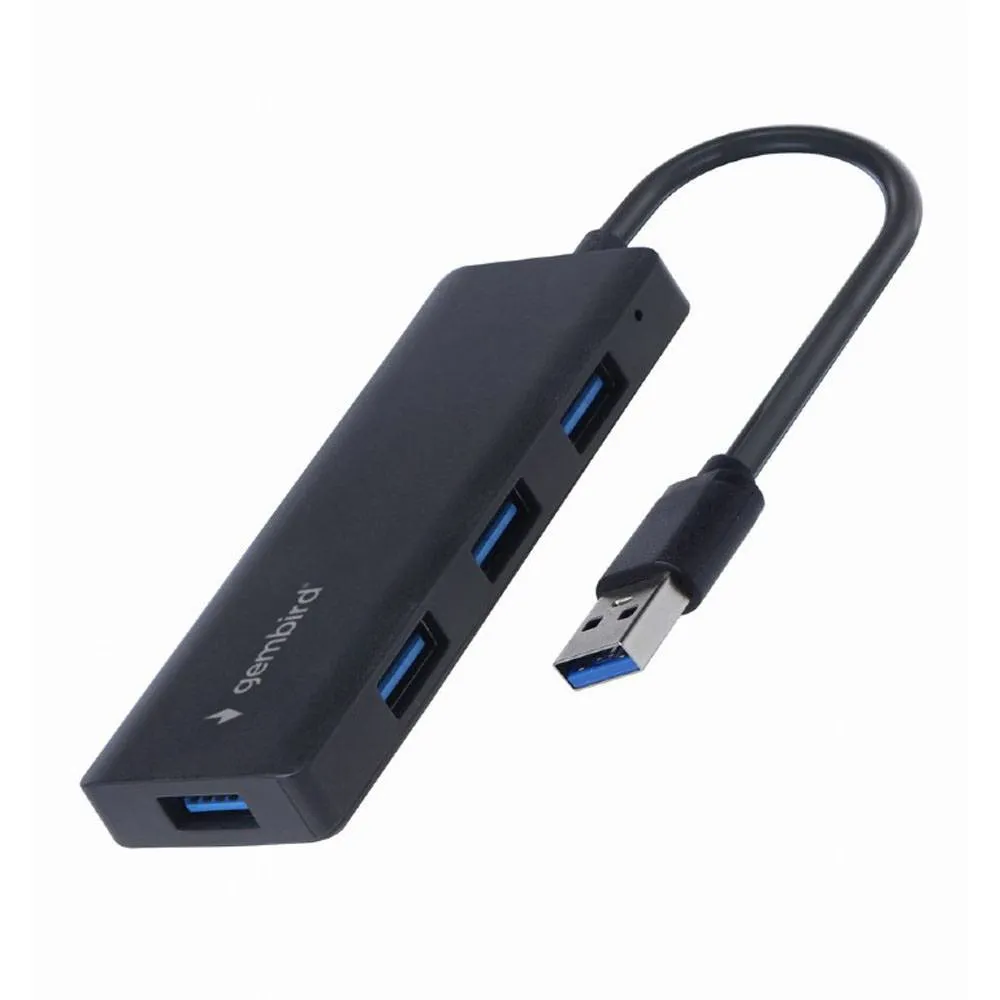 Hub Gembird UHB-U3P4-03 4 Portas USB-A 3.1 Preto