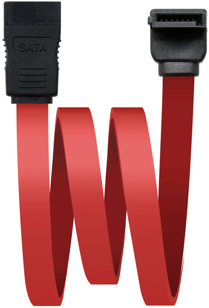 Cabo SATA III Angular Nanocable 50 CM Vermelho OEM
