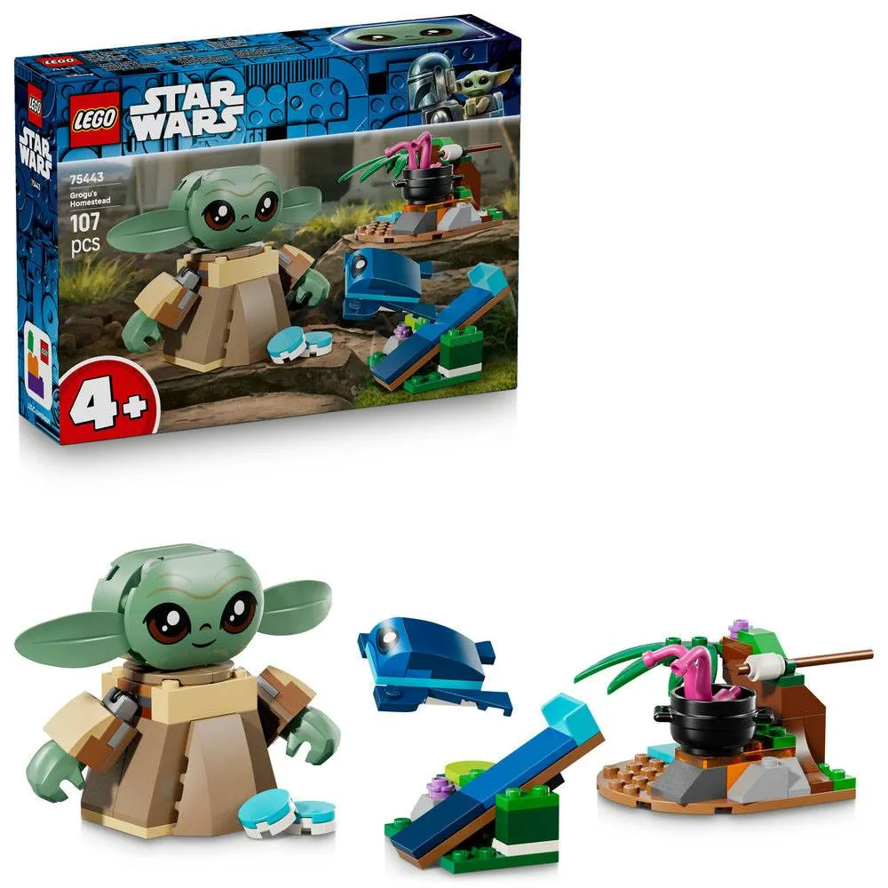 LEGO Star Wars: The Mandalorian Lar do Grogu | Idades 4+ | 107 Peças | Item 75443