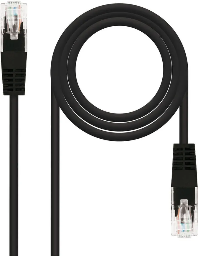 Cabo de Rede Nanocable RJ45 CAT.6 UTP AWG24 1 M Preto
