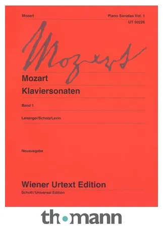 Wiener Urtext Edition Mozart Klaviersonaten 1