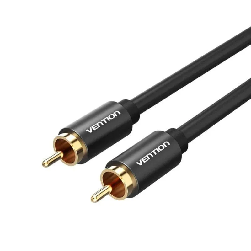 Cabo Estéreo Vention VAB-R09-B100 RCA Macho - RCA Macho 2m Preto