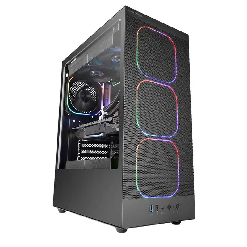 Caixa ATX Mars Gaming MC-NEBULA ARGB Tempered Glass Preta