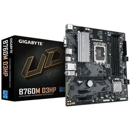 Gigabyte B760M D3HP Motherboard Intel B760 LGA1700 Micro-ATX Dual M.2 DDR5 RAID
