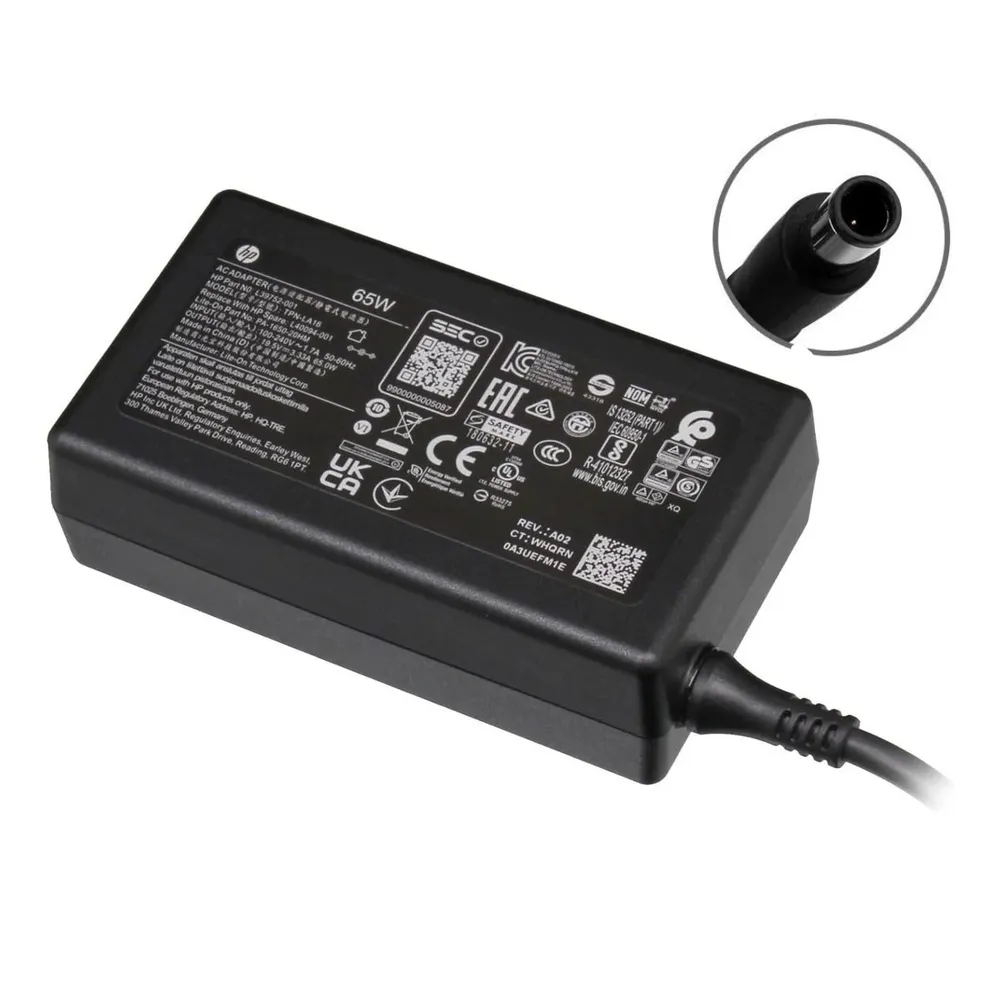 Carregador Original HP 19.5V 3.33A 65W 7.4x5.0mm V1