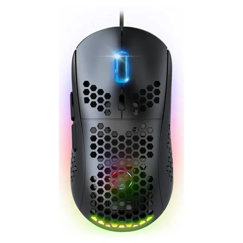 Spirit of Gamer PRO-M4 DARK Rato USB 12800DPI com RGB e 6 Botões Preto