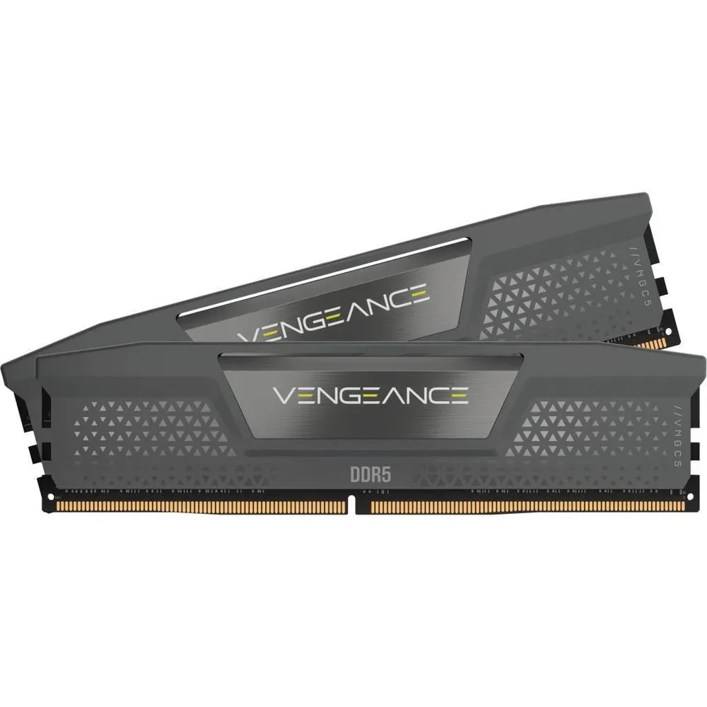 Memória RAM UDIMM Corsair Vengeance 32GB (2x16GB) DDR5-6000MHz (AMD Expo/Intel XMP) CL38 (38-44-44-96) 1.35V Cinzenta
