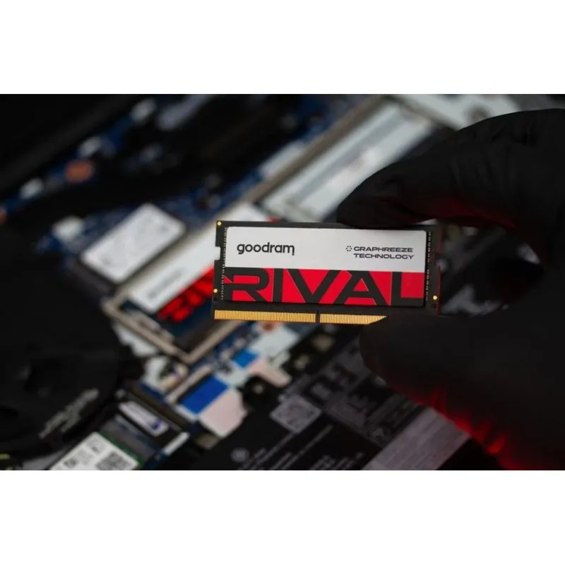 Memória RAM Goodram RIVAL 32GB 2x16GB DDR5 5600MHz CL40 SO-DIMM Vermelha