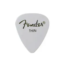 Palheta Fender 351 Celluloid Thin Branco