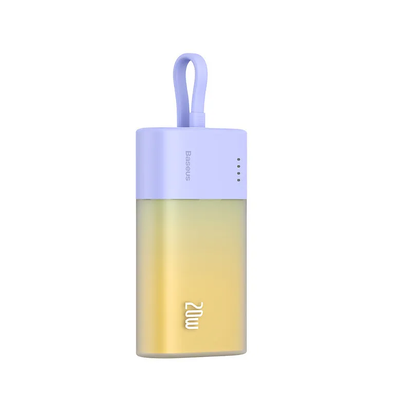 Fast Charging Power Bank Ip 5200mah 20w Nebula Purple Popsicle Ip Edition BASEUS