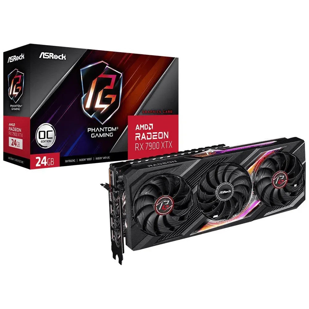 Placa Gráfica ASRock Radeon RX 7900 XTX Phantom Gaming OC 24GB GDDR6
