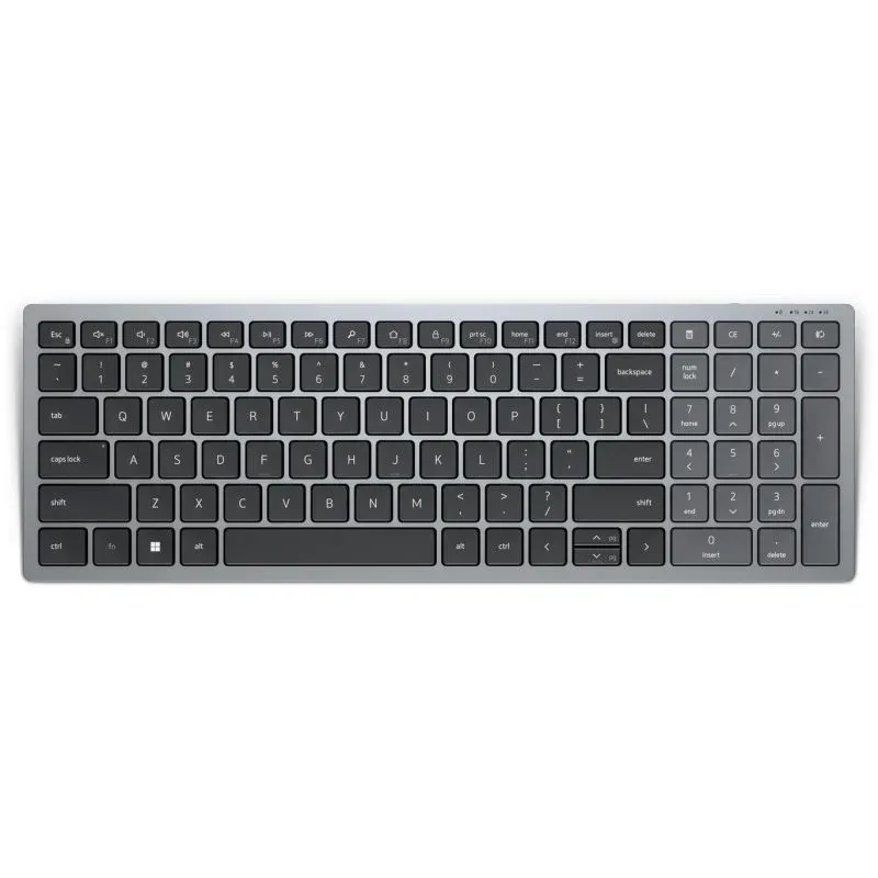 Teclado Dell KB740 sem fios completo QWERTZ alemão Bluetooth RF