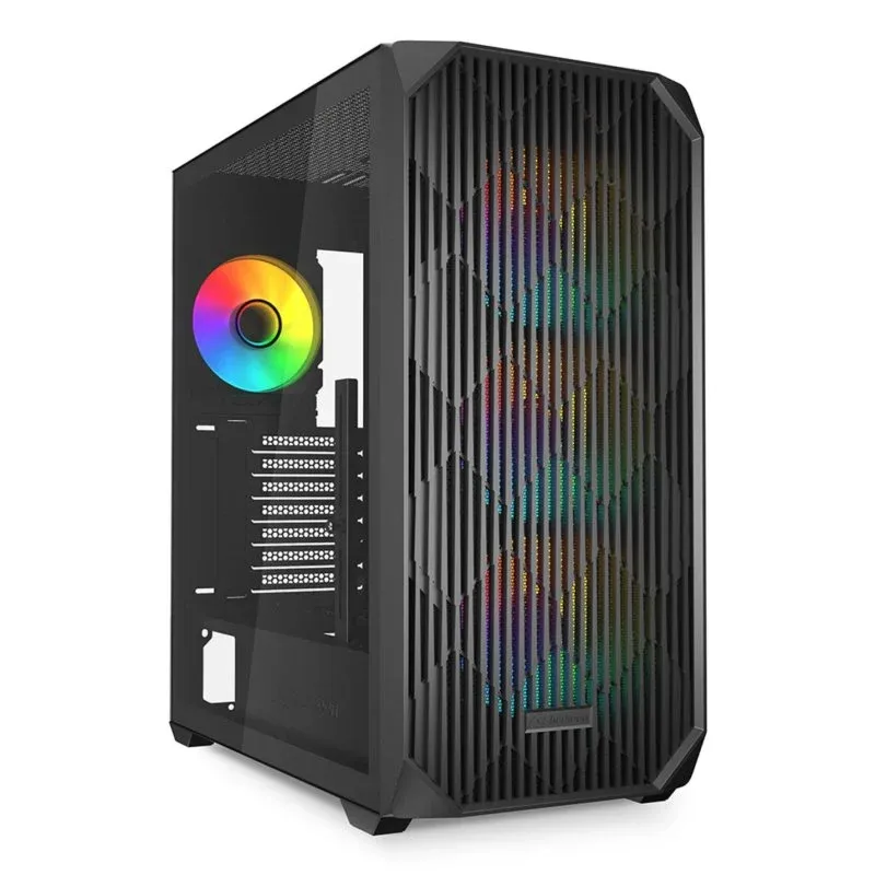 Caixa PC Sharkoon AK3 RGB Midi Tower ATX Micro ATX Mini-ITX com 4 Ventiladores