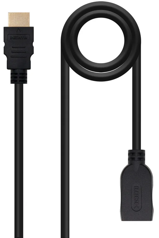 Cabo Extensão Nanocable HDMI 2.0 A/M-A/F 2 M Preto