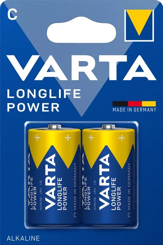VARTA PILHAS ALCALINAS LONG LIFE 4914 LR14/C BLISTER 2 UNDS