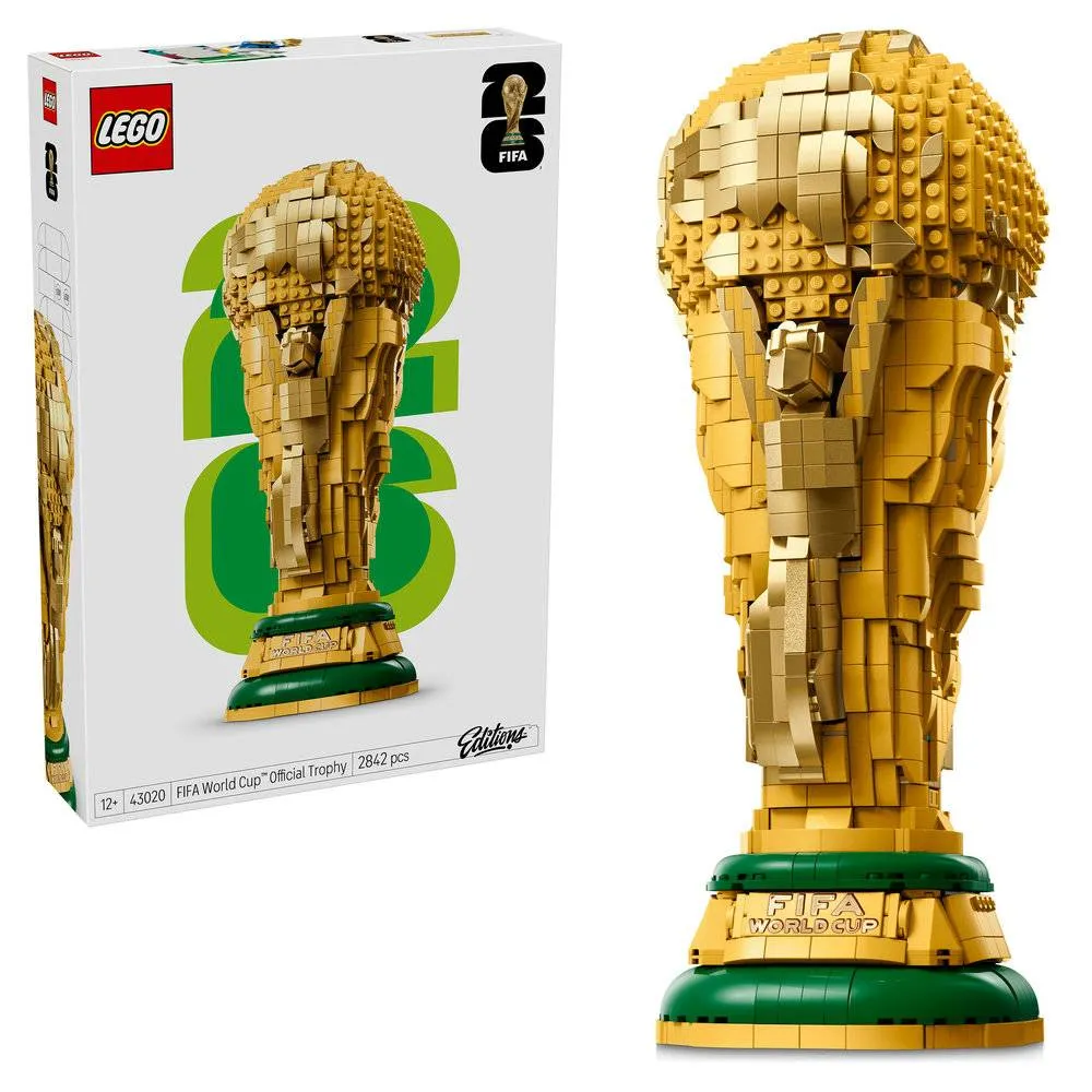 LEGO Editions Sports: Troféu Oficial do Campeonato do Mundo da FIFA™ | Idades 12+ | 2842 Peças | Item 43020