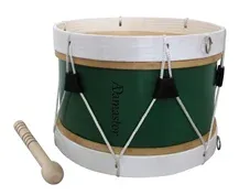 Bombo Tradicional Adamastor Nº1 Verde/Aro Branco 28cm