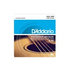 Jogo Cordas Guitarra Acústica D'Addario EJ16 012-053