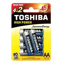 Pilha Toshiba LR6GCP BP-6 2F AA 6 UN