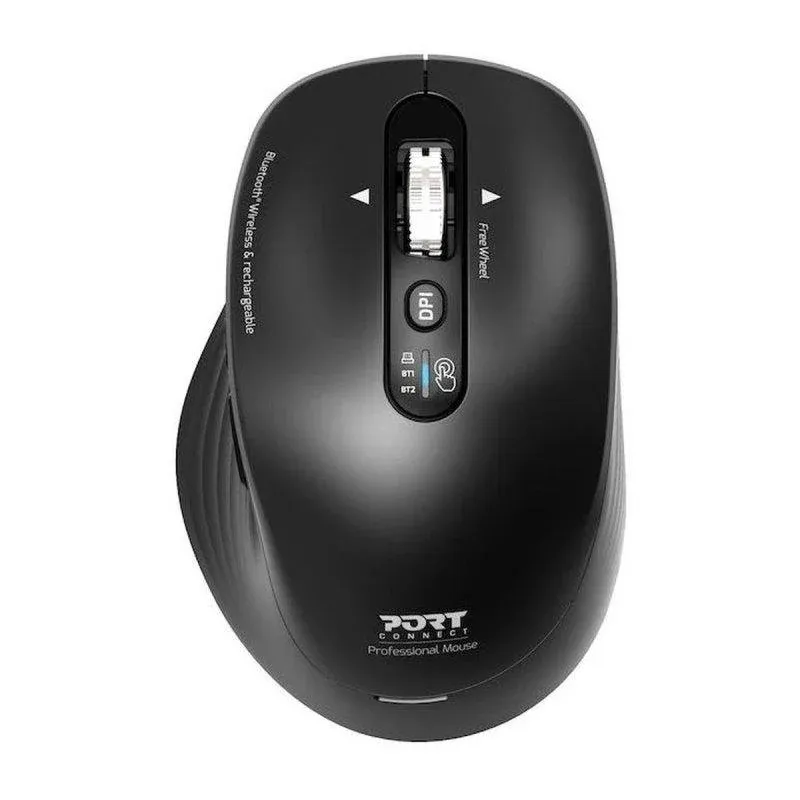 Rato Port Designs Business Sem Fios Bluetooth 3200 DPI Preto 6 Botões