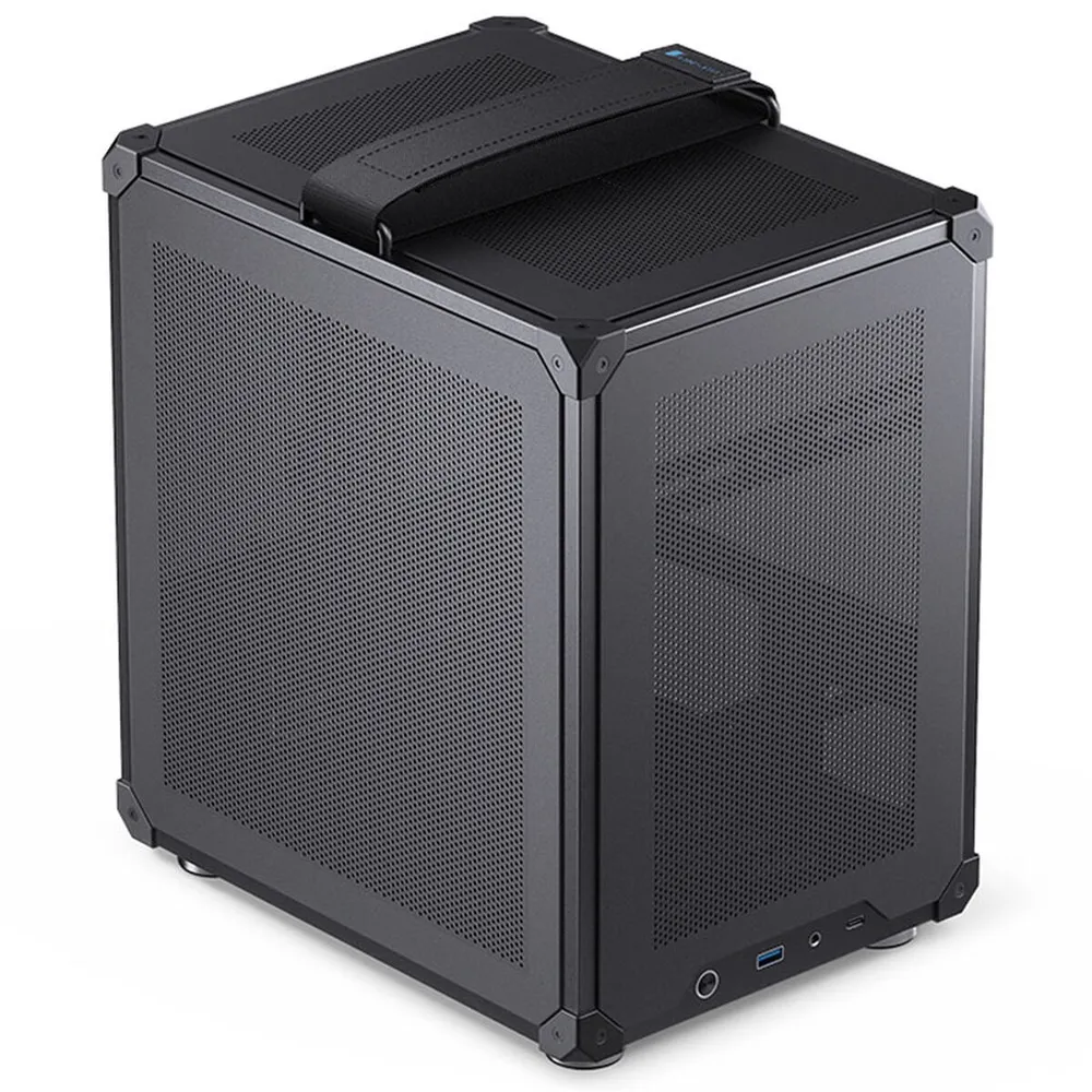 Caixa Micro-ATX Jonsbo C6 Preta com Alça Preta