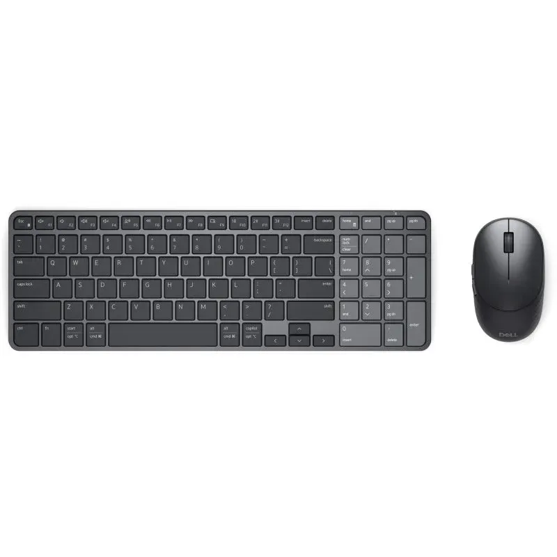 Teclado Dell Pro 7 KM746 sem fios com rato recarregável e botões programáveis