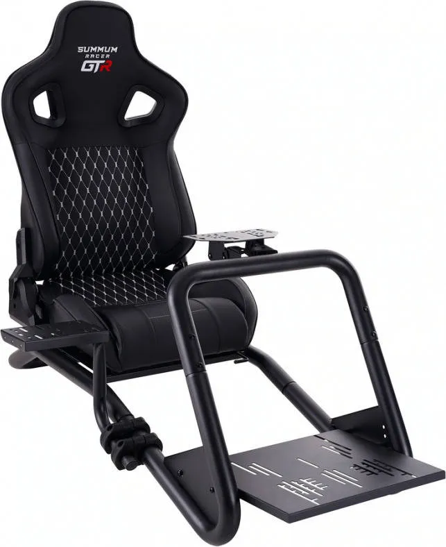 Cadeira Gaming INDECA Summum Racer GTR Cockpit (Peso máximo suportado: 130 kg - Preto)