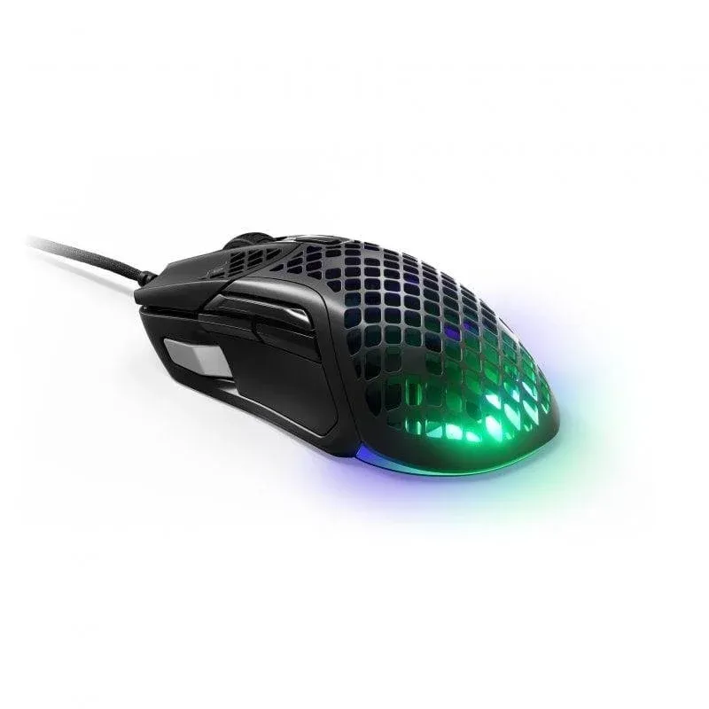 Rato Steelseries Aerox 5 USB 18000 DPI Preto RGB Ultra Leve 9 Botões