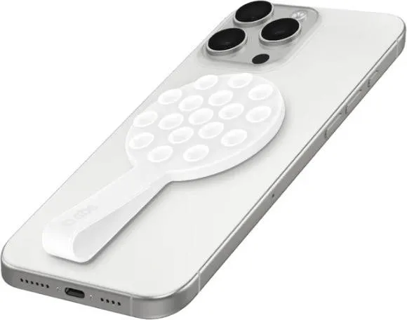 Suporte com Ventosa SBS com Pega de Segurança (Compatível com MagSafe - Branco)