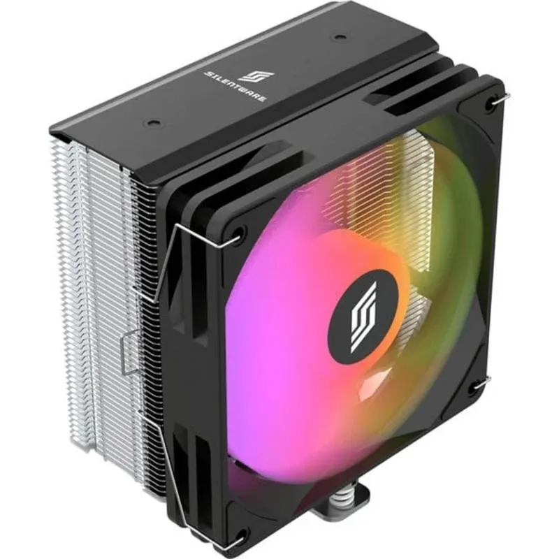 Cooler CPU Refrigeração Ar Silentware Socket Intel e AMD Torre Única Bora RGB PWM