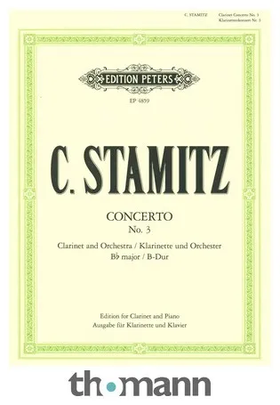 Edition Peters Stamitz Konzert Nr. 3