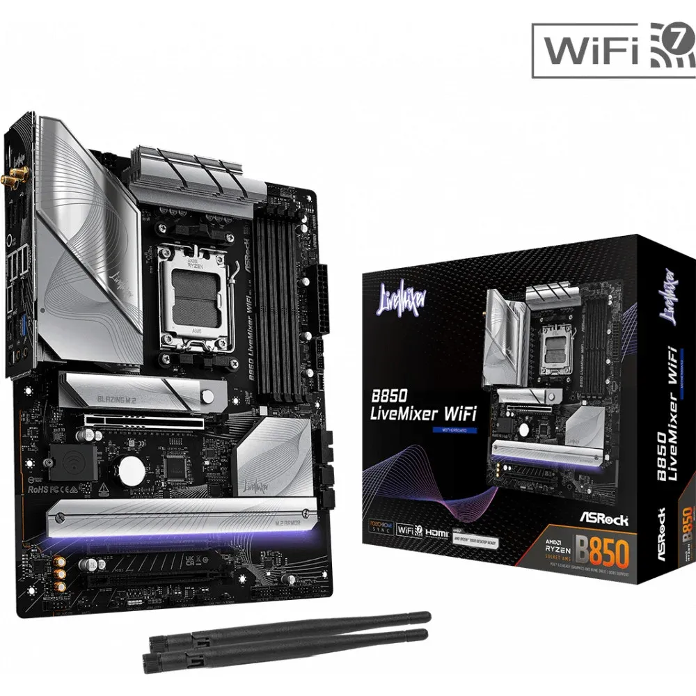 Motherboard Asrock B850 LiveMixer WiFi AMD B850 AM5 ATX