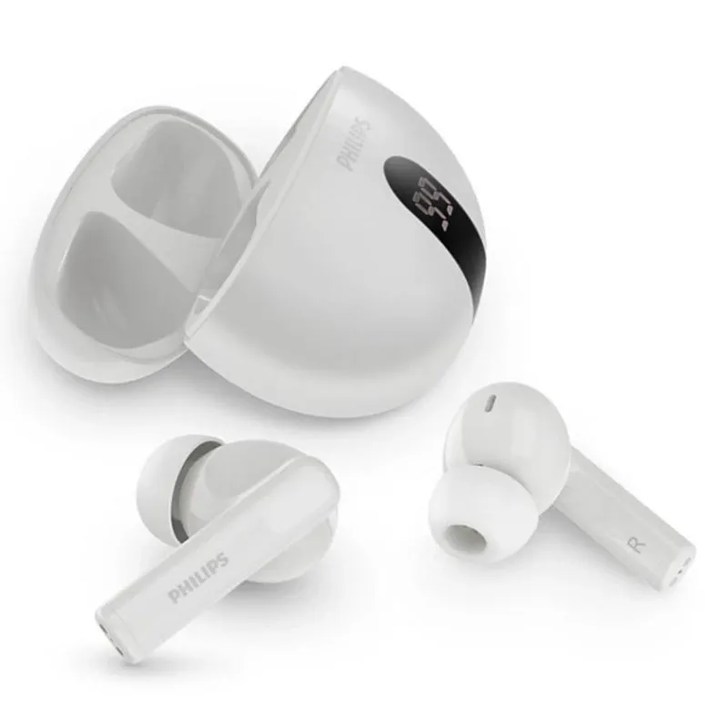 Auriculares Philips TAT2520WT/00 sem fios Bluetooth com Cancelamento Ativo de Ruído Branco